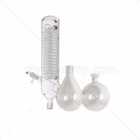 Glassware vertical，including condenser(1700cm²), evaporating flask (NS 24/40) and receiving flask (KS 35/20)