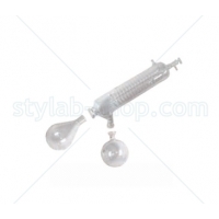 Glassware diagonal，including condenser(1700cm²), evaporating flask (NS 24/40) and receiving flask (KS 35/20)