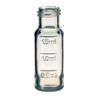 1.5 mL clear polypropylene autosampler vial, 12 x 32mm. For any LC or GC autosampler with a 12 x 32mm vial rack. 100/pk.